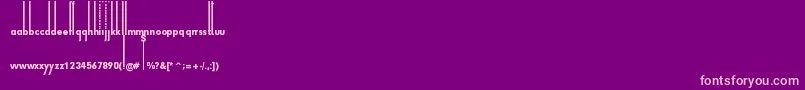ThiamineRegular Font – Pink Fonts on Purple Background