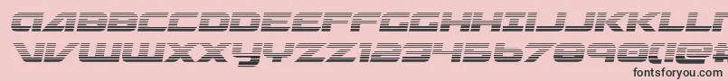 Graymalkincompactgrad-fontti – mustat fontit vaaleanpunaisella taustalla
