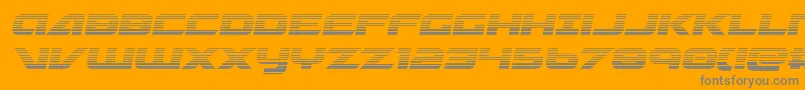 Graymalkincompactgrad-fontti – harmaat kirjasimet oranssilla taustalla