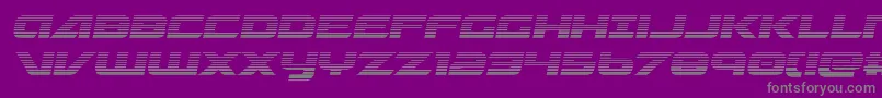 フォントGraymalkincompactgrad – 紫の背景に灰色の文字