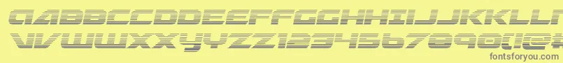 Graymalkincompactgrad-fontti – harmaat kirjasimet keltaisella taustalla