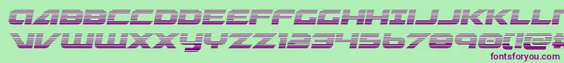 Graymalkincompactgrad-fontti – violetit fontit vihreällä taustalla