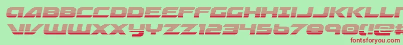 Graymalkincompactgrad-fontti – punaiset fontit vihreällä taustalla