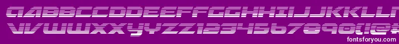 Шрифт Graymalkincompactgrad – белые шрифты на фиолетовом фоне