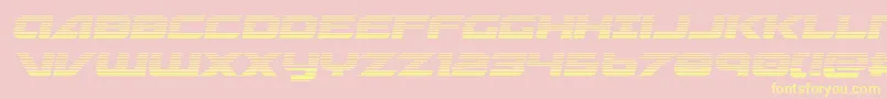 Graymalkincompactgrad-fontti – keltaiset fontit vaaleanpunaisella taustalla