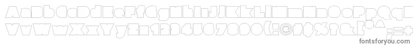 Weitere Informationen zur Parafuseultrablackoutline-Schriftart Parafuseultrablackoutline-Schriftart – Graue Schriften