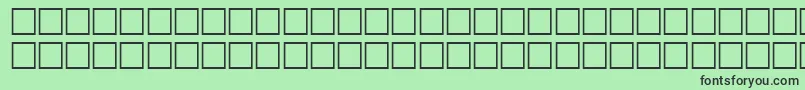 フォントTrkQuraan – 緑の背景に黒い文字