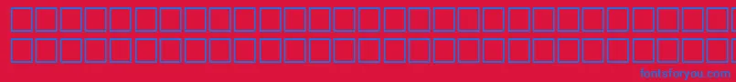 TrkQuraan Font – Blue Fonts on Red Background