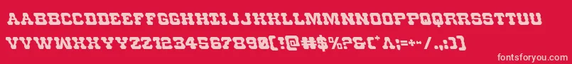 Usmarshalleft Font – Pink Fonts on Red Background