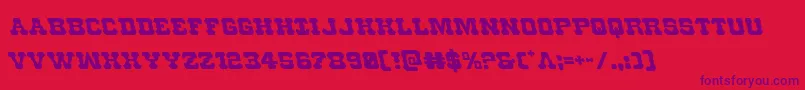 Usmarshalleft Font – Purple Fonts on Red Background