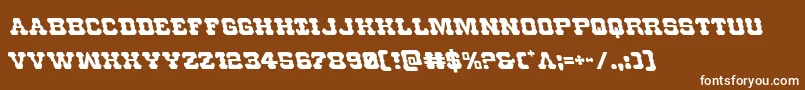 Usmarshalleft Font – White Fonts on Brown Background