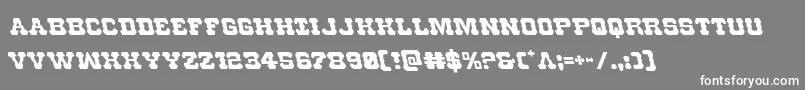 Usmarshalleft Font – White Fonts on Gray Background