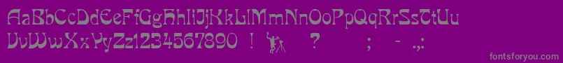 LaRosa Font – Gray Fonts on Purple Background