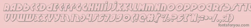 Neuralnomicon3Dital Font – Gray Fonts on Pink Background