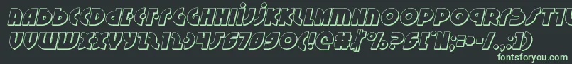 Neuralnomicon3Dital Font – Green Fonts on Black Background