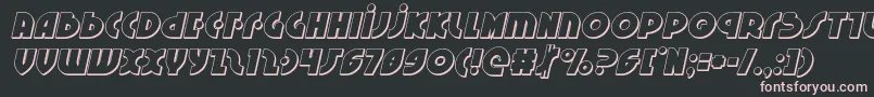 Neuralnomicon3Dital Font – Pink Fonts on Black Background