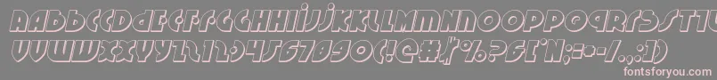 Neuralnomicon3Dital Font – Pink Fonts on Gray Background