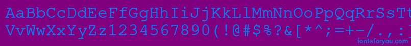 More about ErKurier866 Font ErKurier866 Font – Blue Fonts on Purple Background