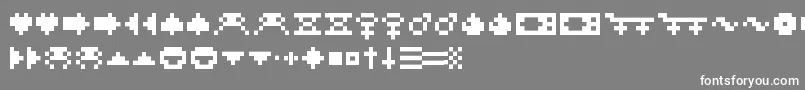 Rotors Font – White Fonts on Gray Background