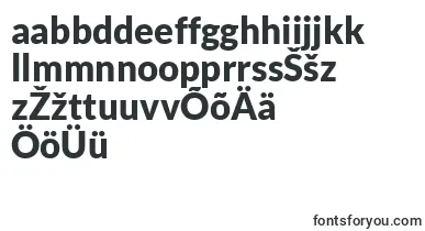 LatoBlack font – estonian Fonts