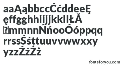 LatoBlack font – polish Fonts