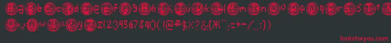 Disco2000 Font – Red Fonts on Black Background