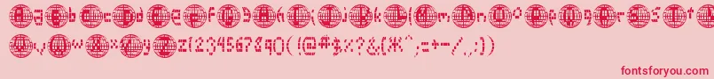 Disco2000 Font – Red Fonts on Pink Background