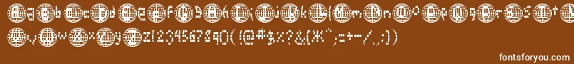 Disco2000 Font – White Fonts on Brown Background