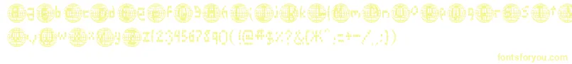Шрифт Disco2000 – жёлтые шрифты