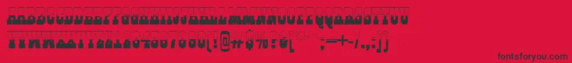 GildiatitulbwRegular Font – Black Fonts on Red Background