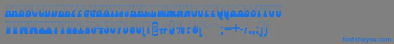 Шрифт GildiatitulbwRegular – синие шрифты на сером фоне