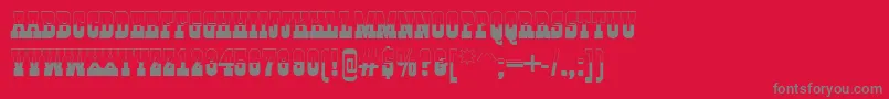 GildiatitulbwRegular Font – Gray Fonts on Red Background