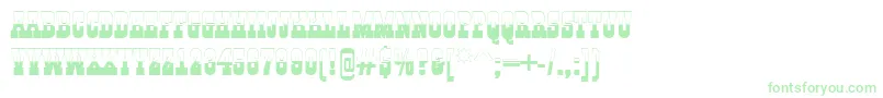 Police GildiatitulbwRegular – polices vertes sur fond blanc