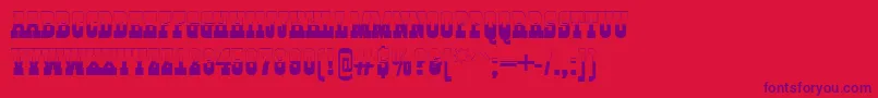 GildiatitulbwRegular Font – Purple Fonts on Red Background