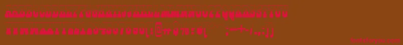 GildiatitulbwRegular Font – Red Fonts on Brown Background