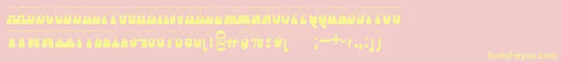 Police GildiatitulbwRegular – polices jaunes sur fond rose