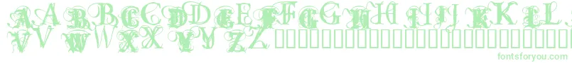 OmnipotenceBlack Font – Green Fonts on White Background