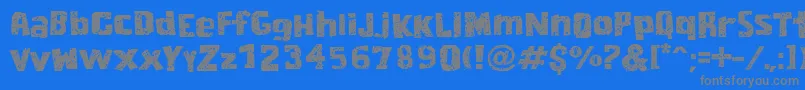 CordelEncarnadoIi Font – Gray Fonts on Blue Background