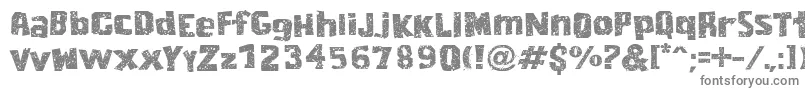 フォントCordelEncarnadoIi – 白い背景に灰色の文字