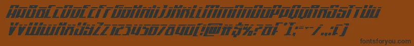 Quantummalicelaserital Font – Black Fonts on Brown Background