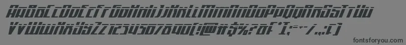 Quantummalicelaserital Font – Black Fonts on Gray Background