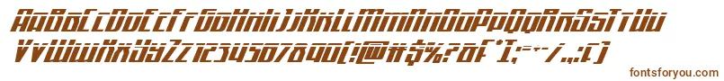 Quantummalicelaserital Font – Brown Fonts on White Background