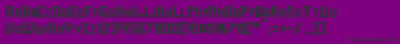 Beastformer Font – Black Fonts on Purple Background
