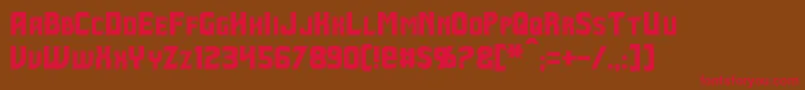 Beastformer Font – Red Fonts on Brown Background