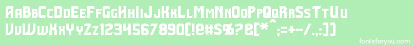 More about Beastformer Font Beastformer Font – White Fonts on Green Background