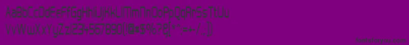 HallFeticaNarrow Font – Black Fonts on Purple Background