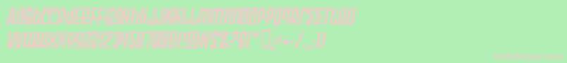 Armopbi Font – Pink Fonts on Green Background