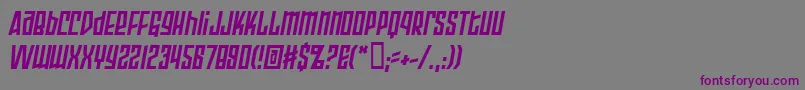 Armopbi-Schriftart – Violette Schriften auf grauem Hintergrund