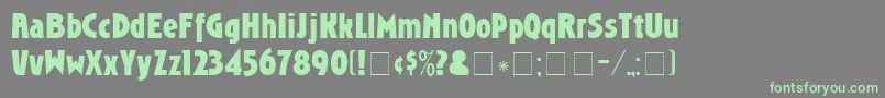 RoslingothicDgBold Font – Green Fonts on Gray Background