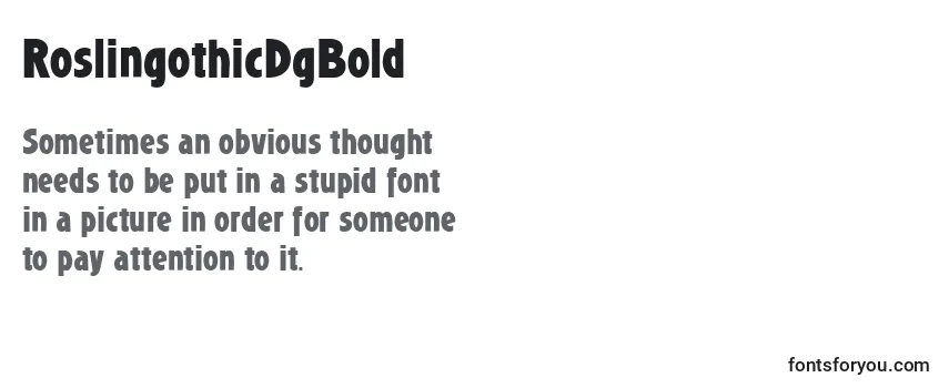 RoslingothicDgBold Font